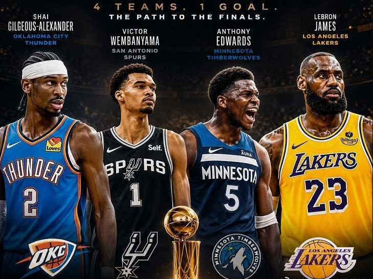 火博体育-NBA次轮对阵：雷霆vs湖人 马刺vs森林狼 活塞vs骑士 尼克斯vs76人